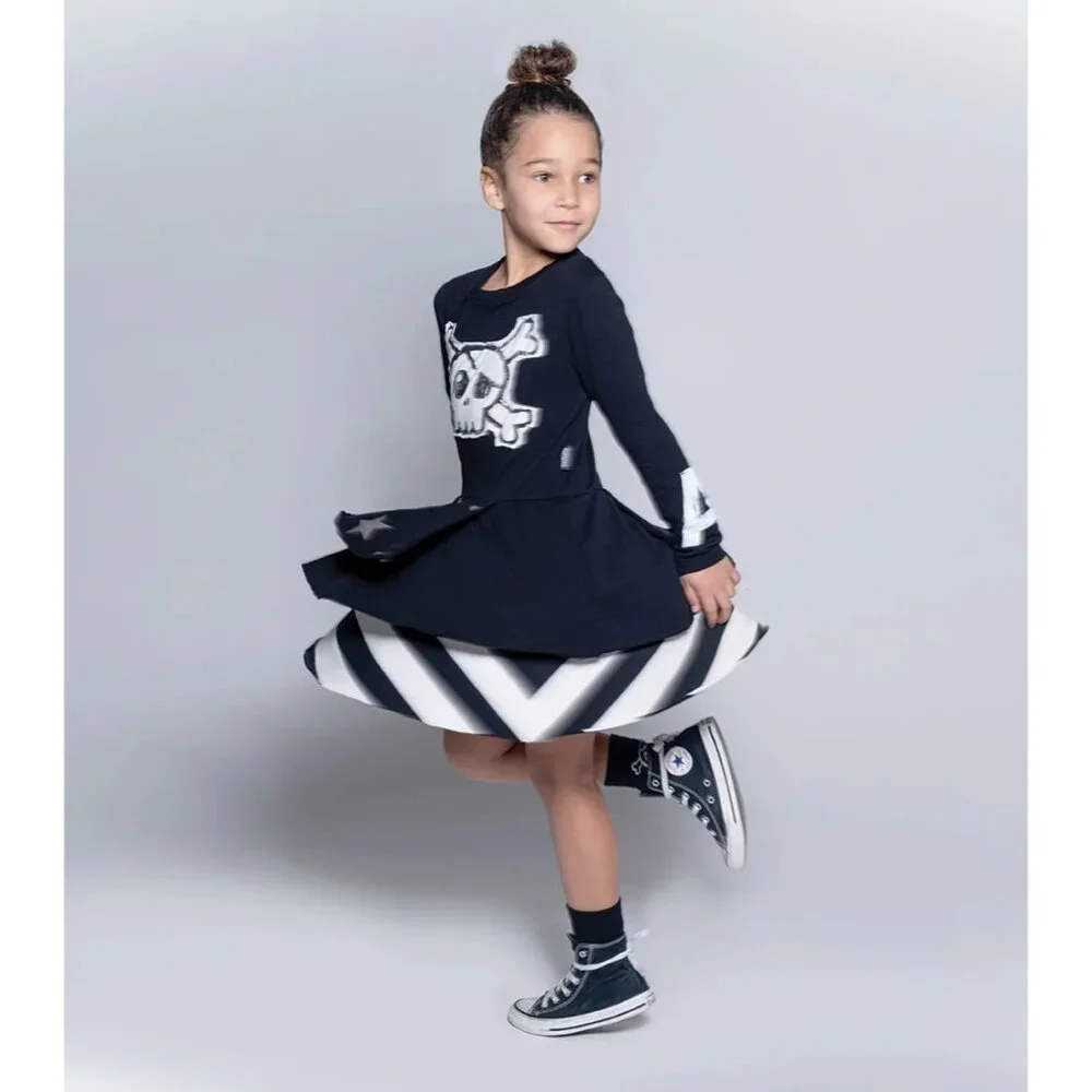 Nununu Mash Up Layered Dress in Black - Picture 4 of 6